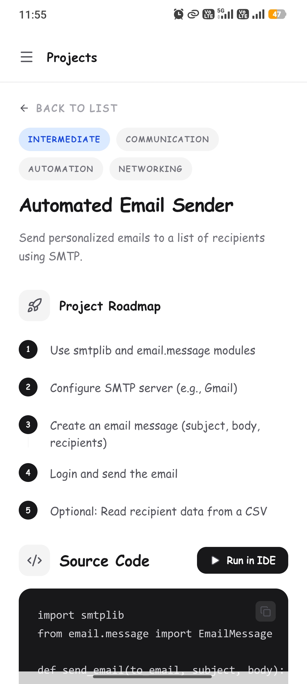 Sanzu examples screen