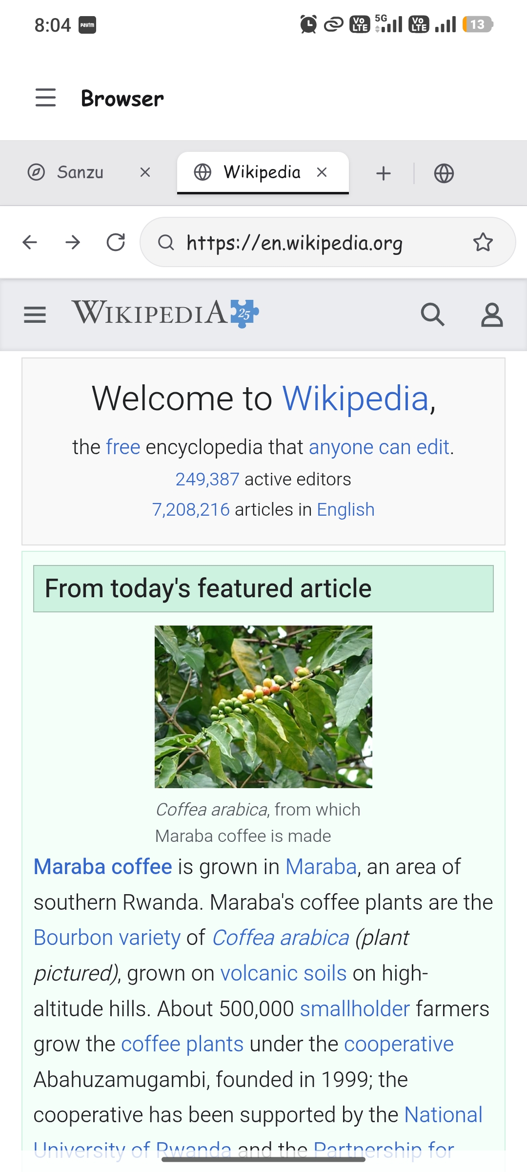 Sanzu examples screen